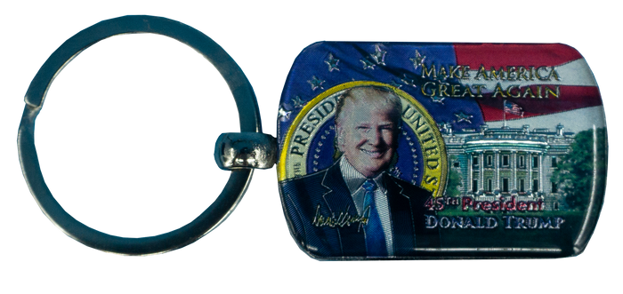 President Trump Metallic Keychain