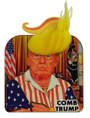 Trump 3D Wood Magnet with comb