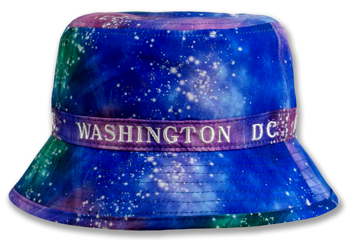 Washington DC Fisherman Bucket Hat Galaxy Blue