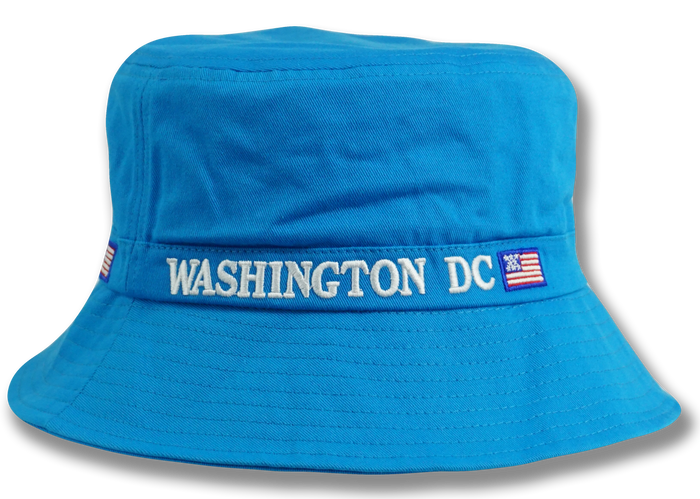 Washington DC Fisherman Bucket Hat Blue