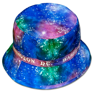 Washington DC Fisherman Bucket Hat Galaxy Blue