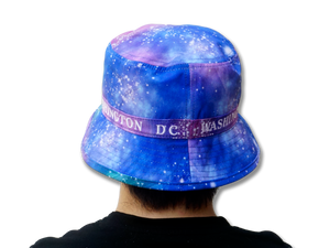 Washington DC Fisherman Bucket Hat Galaxy Blue