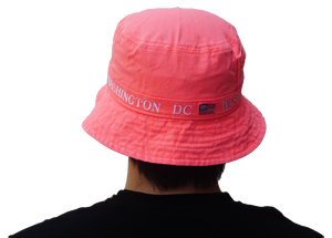 Washington DC Fisherman Bucket Hat Peach