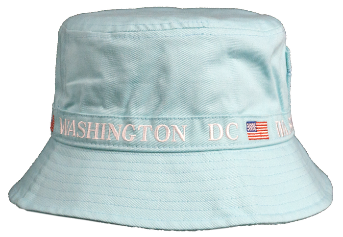 Washington DC Fisherman Bucket Hat Celadon Green