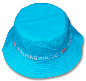 Washington DC Fisherman Bucket Hat Turquoise