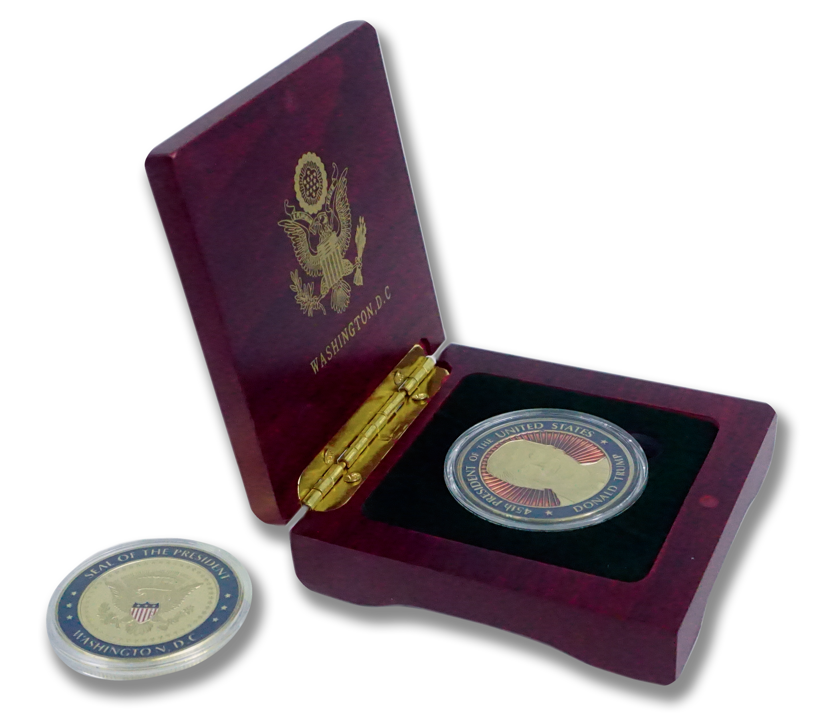 One Coin Holder Wooden Box