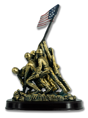 Iwo Jima Statue Bronze (8")