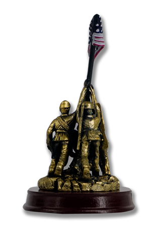 Iwo Jima Statue Bronze (8")