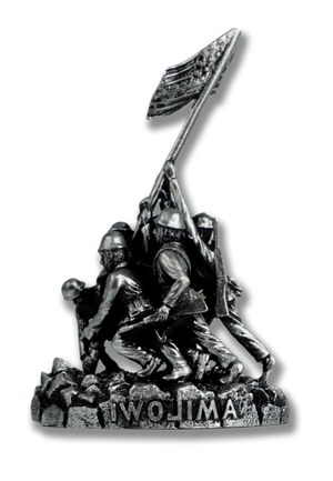 Iwo Jima Statue Silver (5.5")