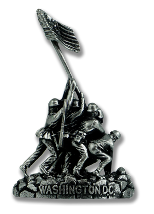 Iwo Jima Statue Silver (5.5")