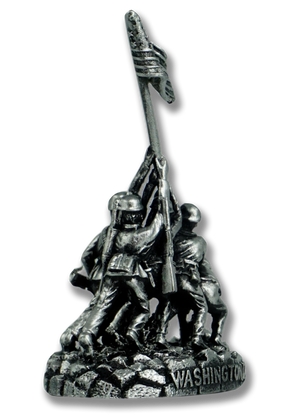 Iwo Jima Statue Silver (5.5")