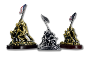 Iwo Jima Statue Silver (5.5")