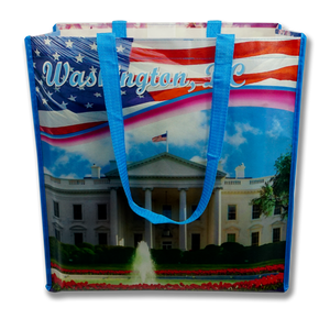 Washington DC Colorful Reusable Canvas Tote Bag