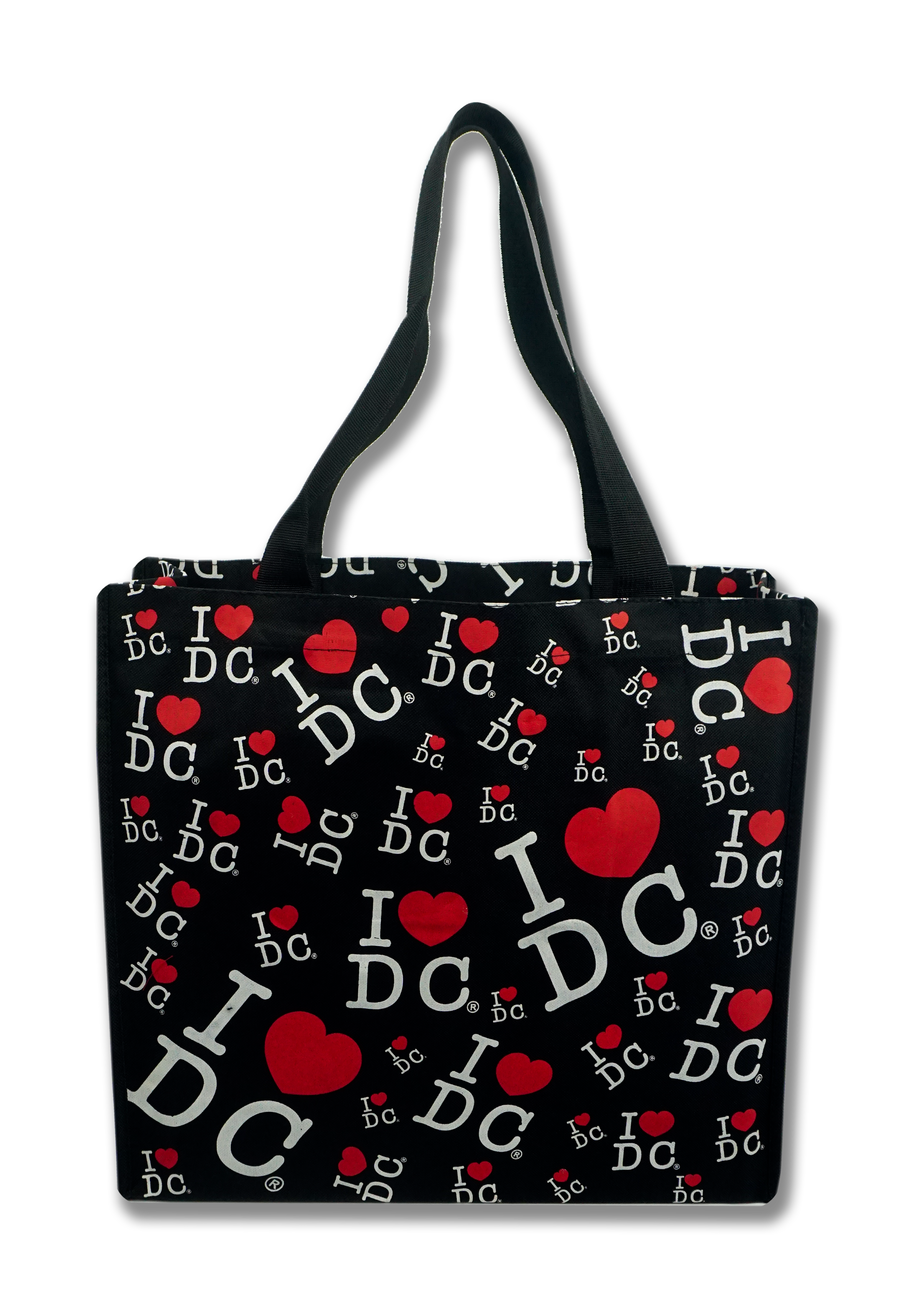 I Heart DC Written Across Tote Bag Black