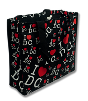 I Heart DC Written Across Tote Bag Black