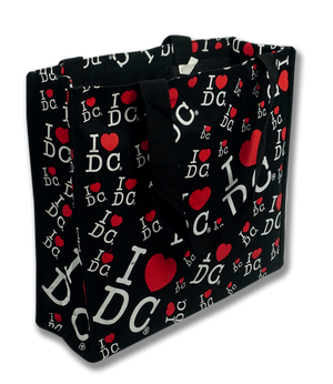 I Heart DC Written Across Tote Bag Black