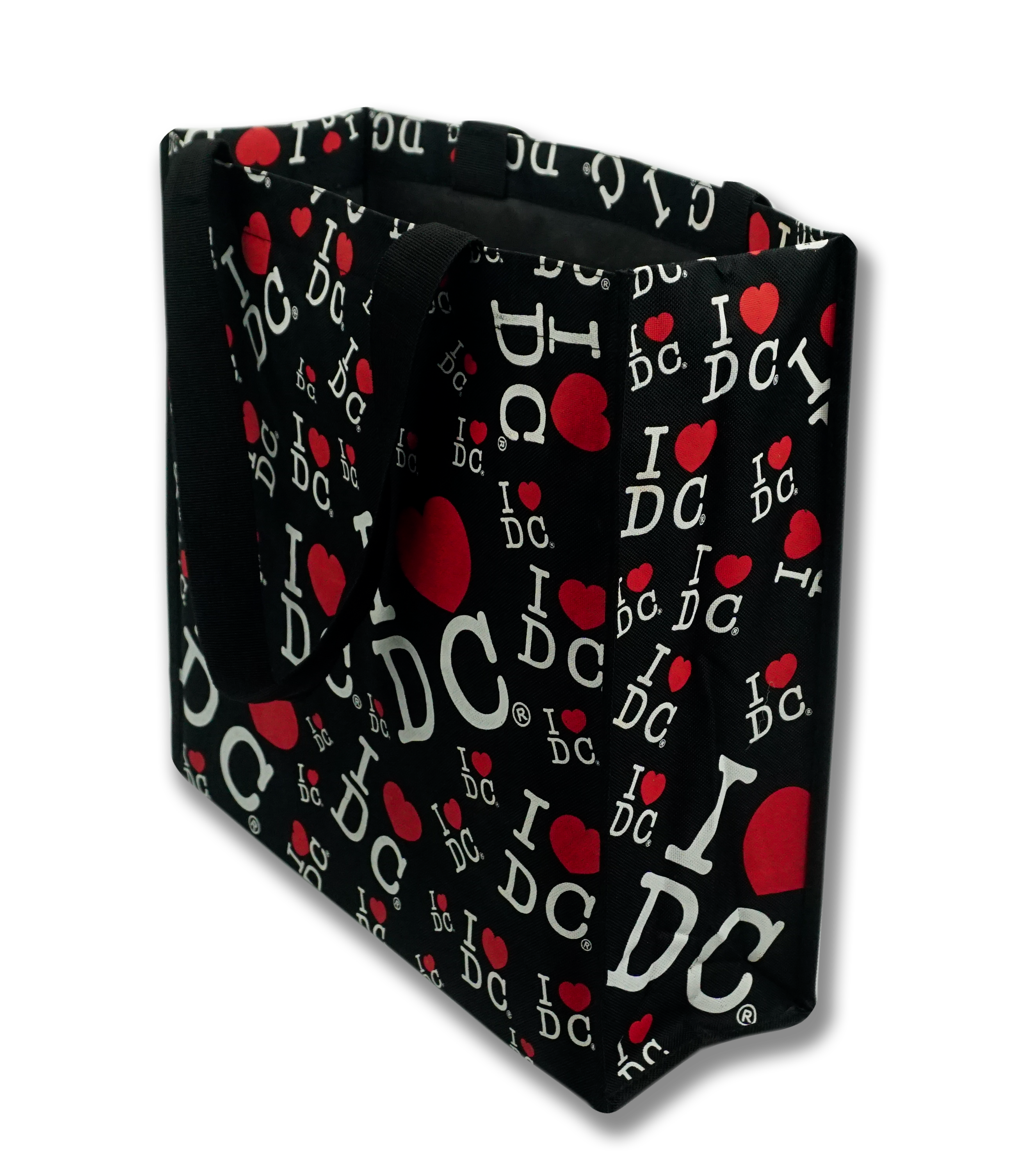 I Heart DC Written Across Tote Bag Black