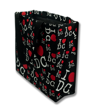 I Heart DC Written Across Tote Bag Black