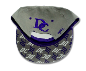 Washington DC Snapback Embroidered Baseball Cap Charcoal/Purple