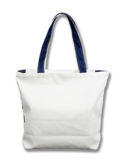 American Flag Shoulder Tote Bag White