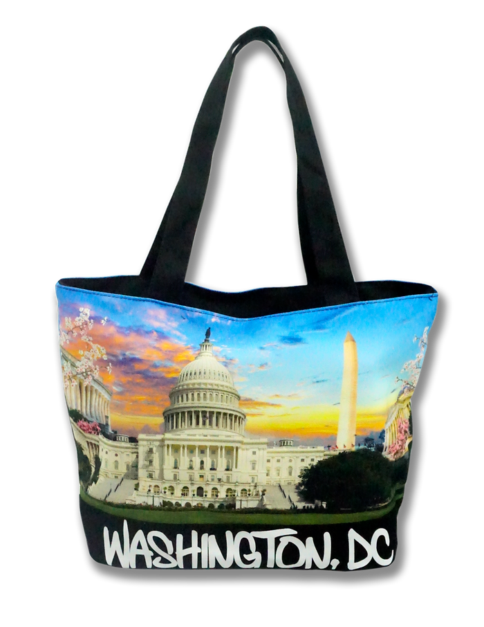 Washington DC Cherry Blossom Colorful Shoulder Bag