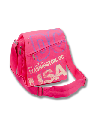 Washington DC Messenger Bag Fuchsia