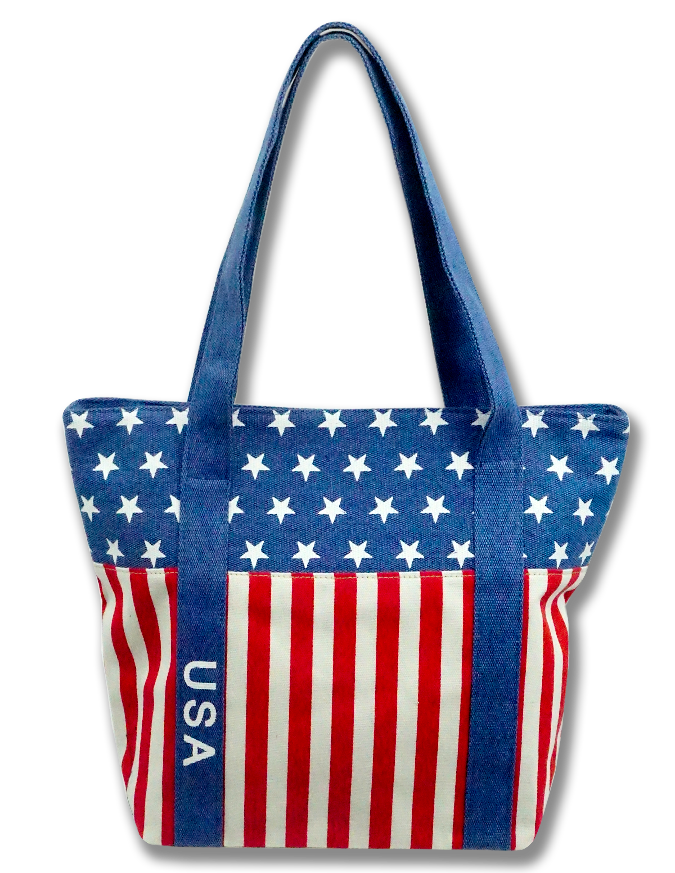 USA Flag Canvas Tote Bag