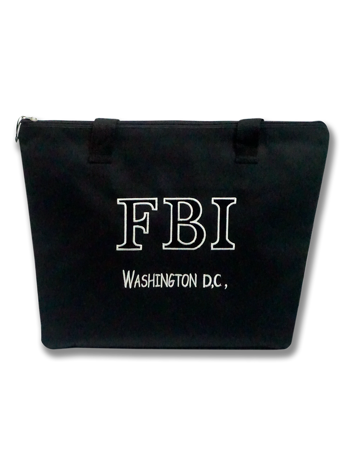 FBI Canvas Tote Bag Black