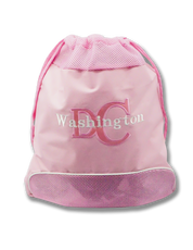Washington DC Drawstring Bag Pink