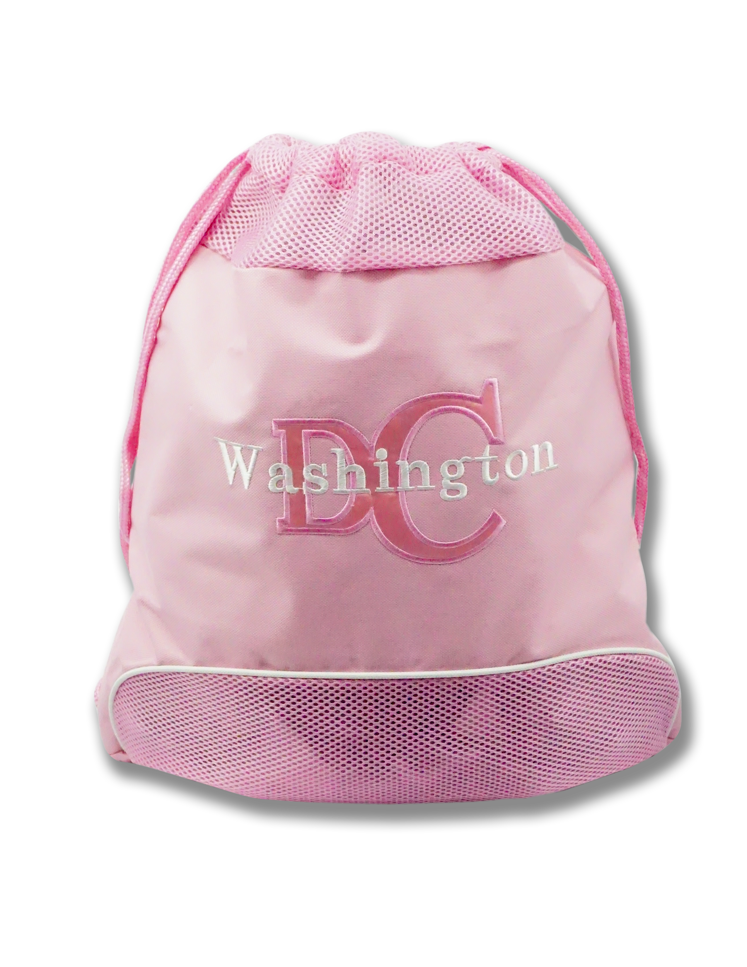 Washington DC Drawstring Bag Pink