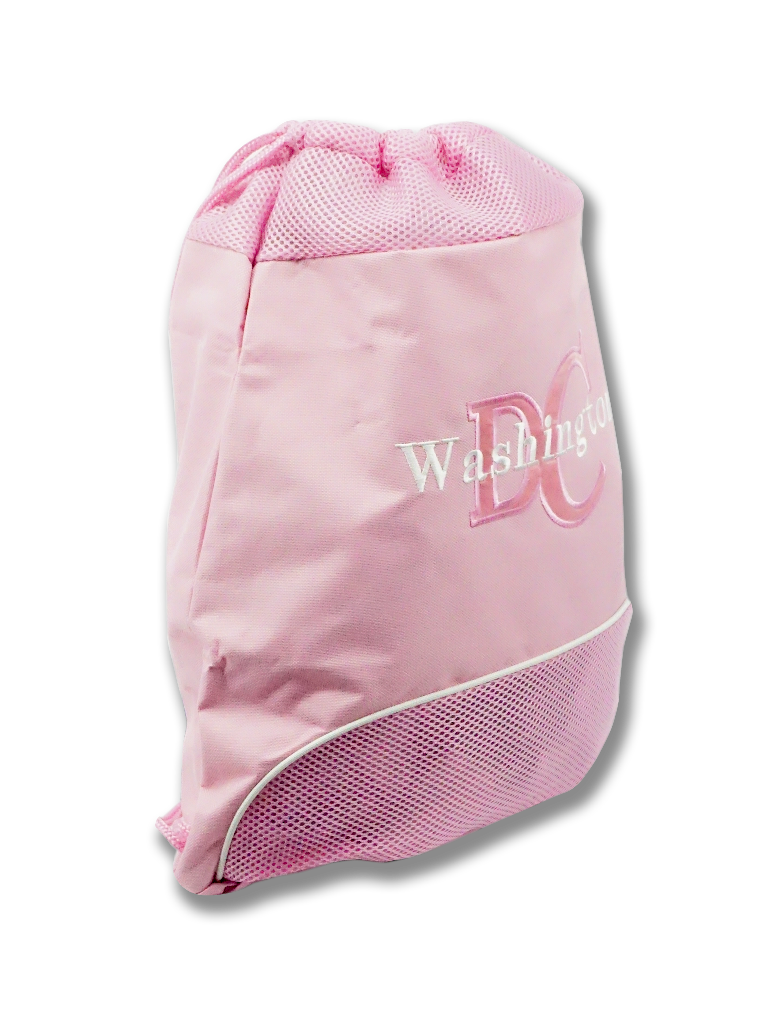 Washington DC Drawstring Bag Pink