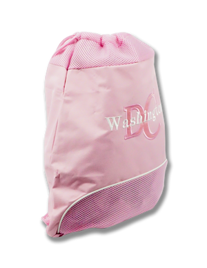 Washington DC Drawstring Bag Pink