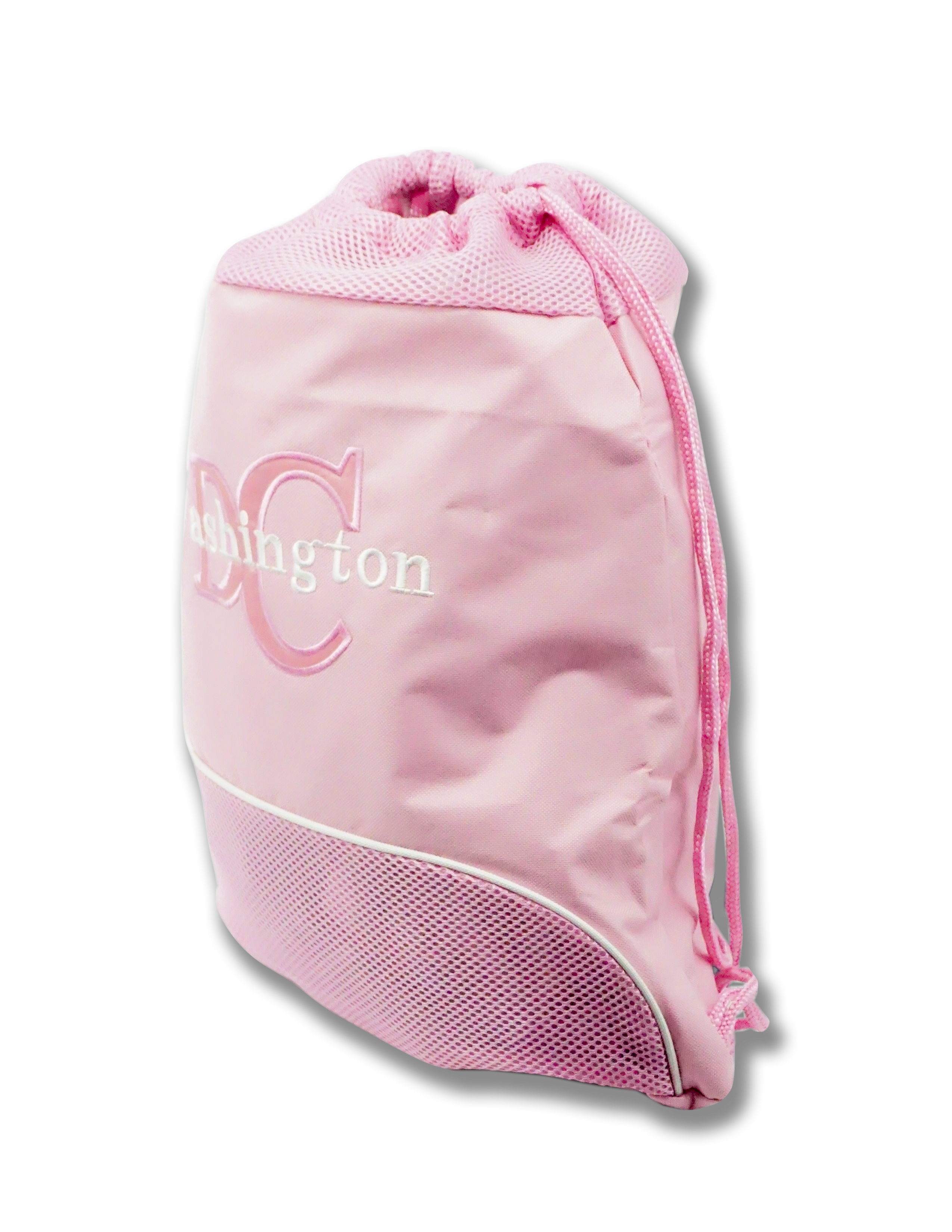 Washington DC Drawstring Bag Pink