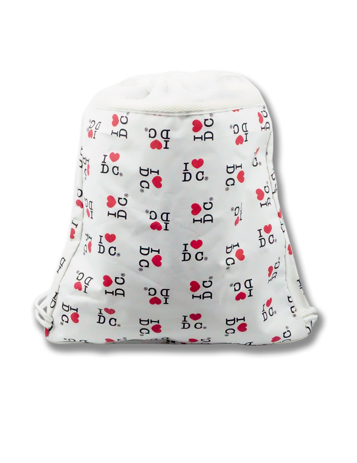 I Heart DC Drawstring Bag Milky White