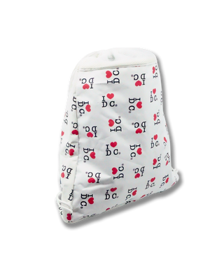 I Heart DC Drawstring Bag Milky White