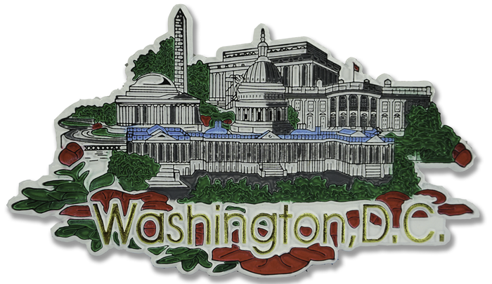 Washington DC Landmarks Fridge Magnet