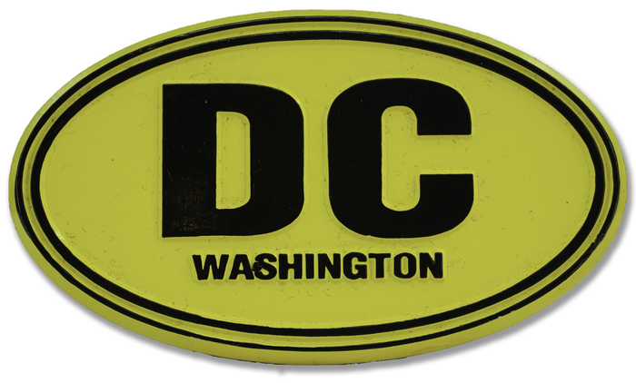 Oval Shape Washington DC magnet