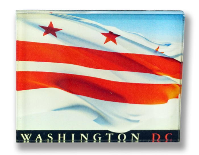 Washington D.C flag acrylic magnet