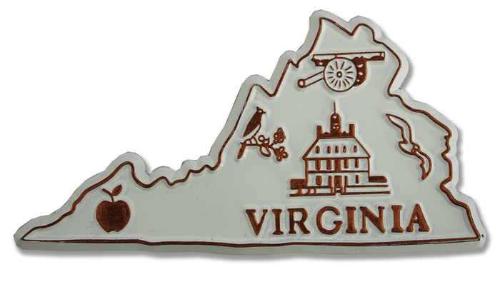 Virginia State Map magnet