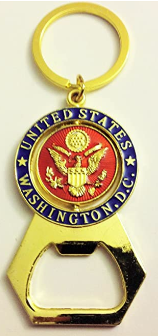 The Great Seal of America Bottle Opener Key Ring, Washington D.C. Souvenirs