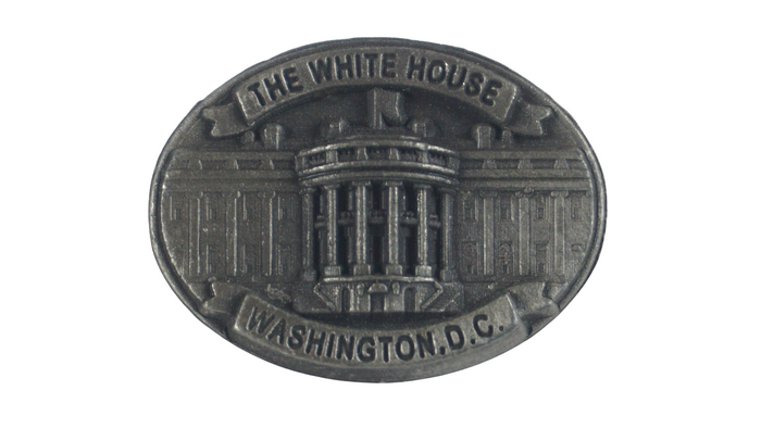 2D White House Pewter Lapel Pin