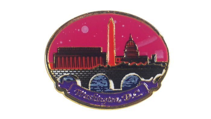 Pink D.C Panorama Lapel Pin