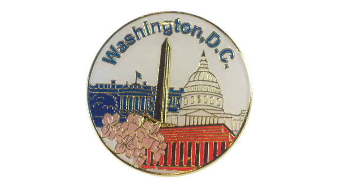 Round D.C Panorama Lapel Pin