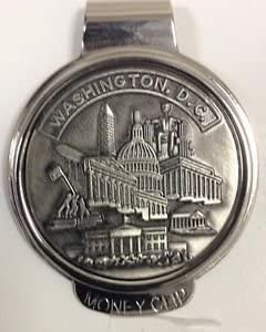 Washington DC Landmarks Pewter Money Clip