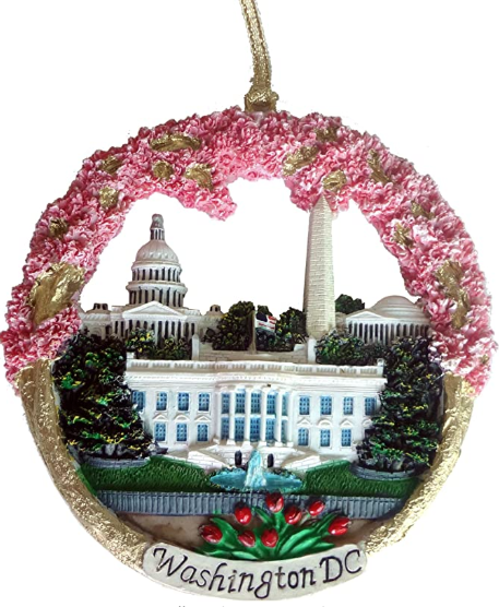 Washington DC Cherry Blossom Souvenirs Christmas Ornament