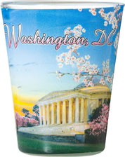 Washington DC City Souvenir Cherry Blossoms Shot Glass