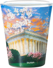 Washington DC City Souvenir Cherry Blossoms Shot Glass