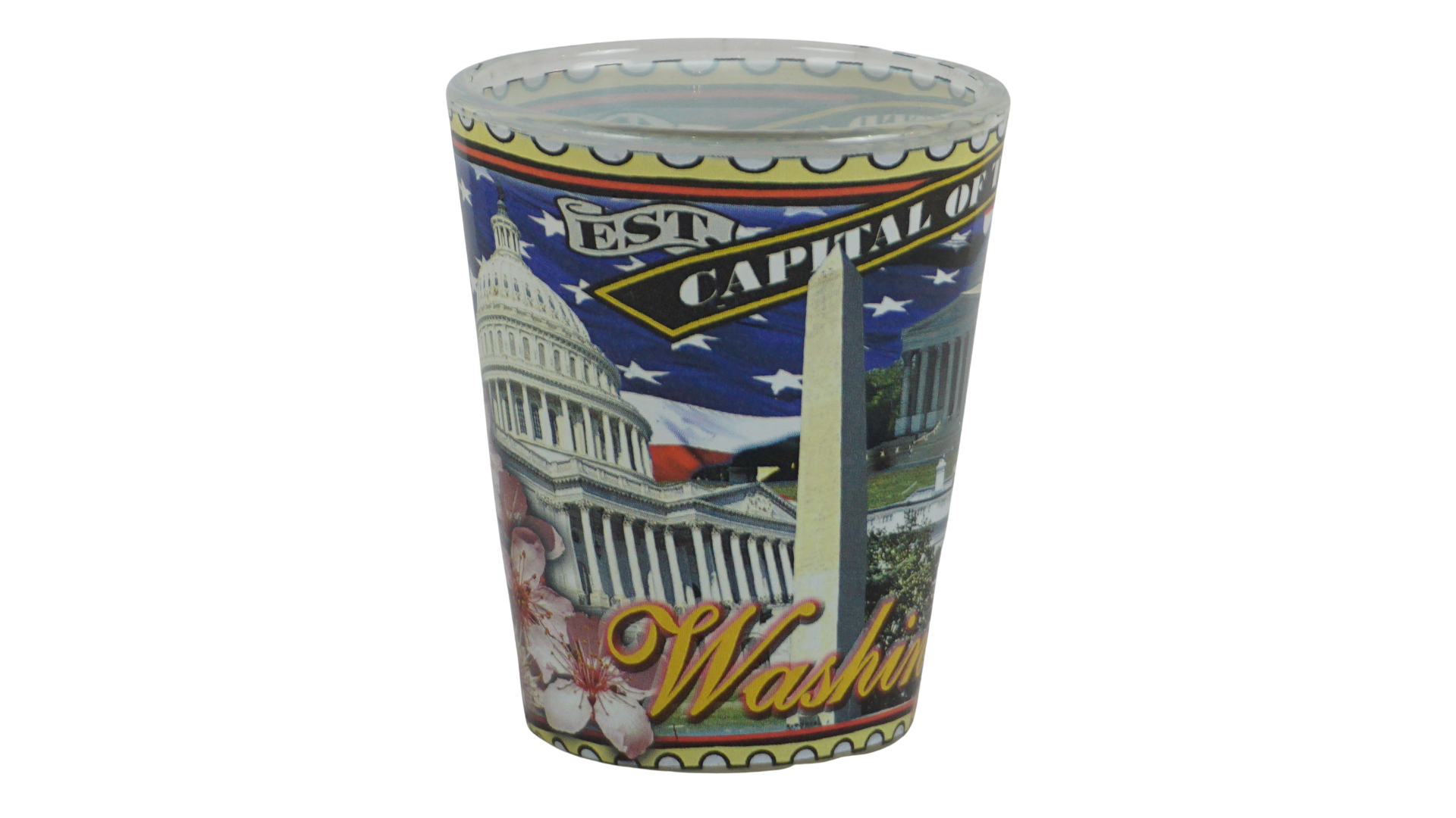 Shot Glass D.C Stamp