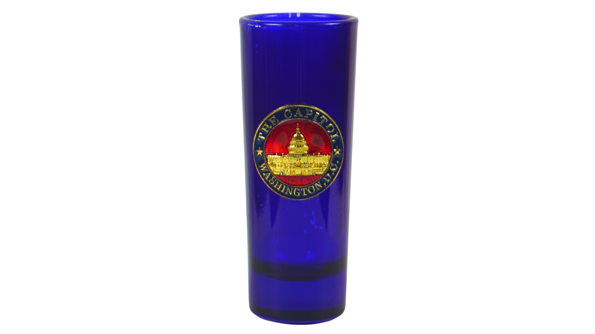 Shooter Glass Red Capitol Metal