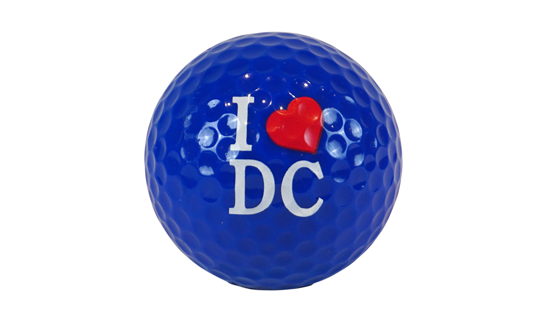 Golf Ball I Heart D.C Blue